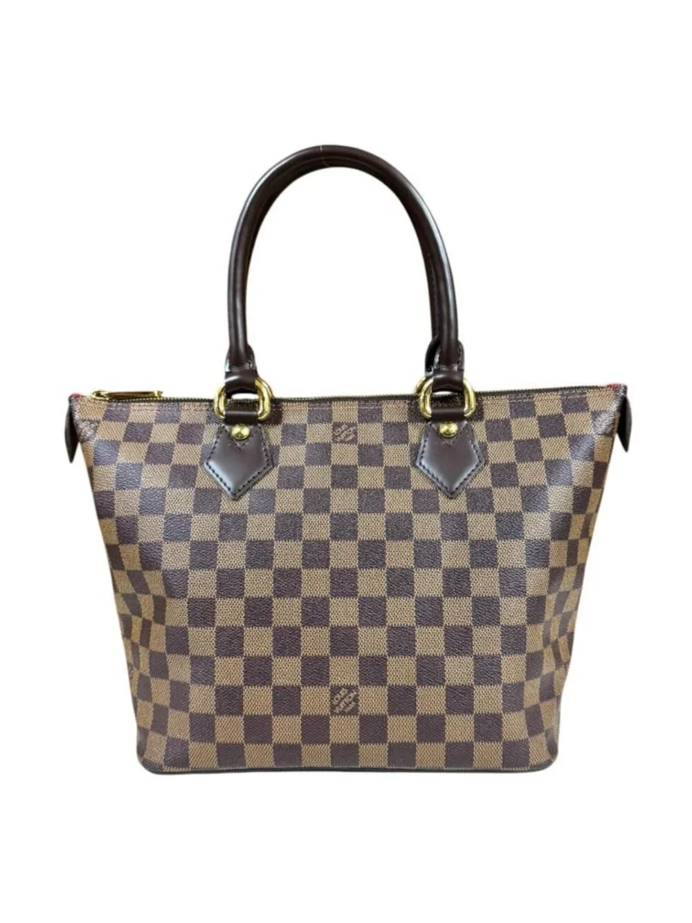 Louis Vuitton Saleya PM Damier Handbag Canvas Brown